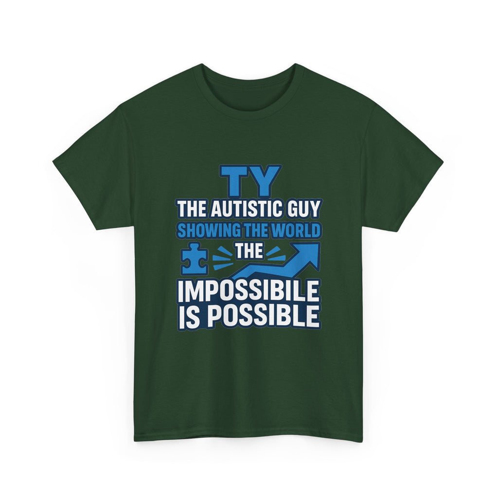 Autism Awareness Unisex Cotton Tee, Inspirational Graphic Tee, Gift for Autistic Individuals, Everyday Wear, Comfortable T-Shirt