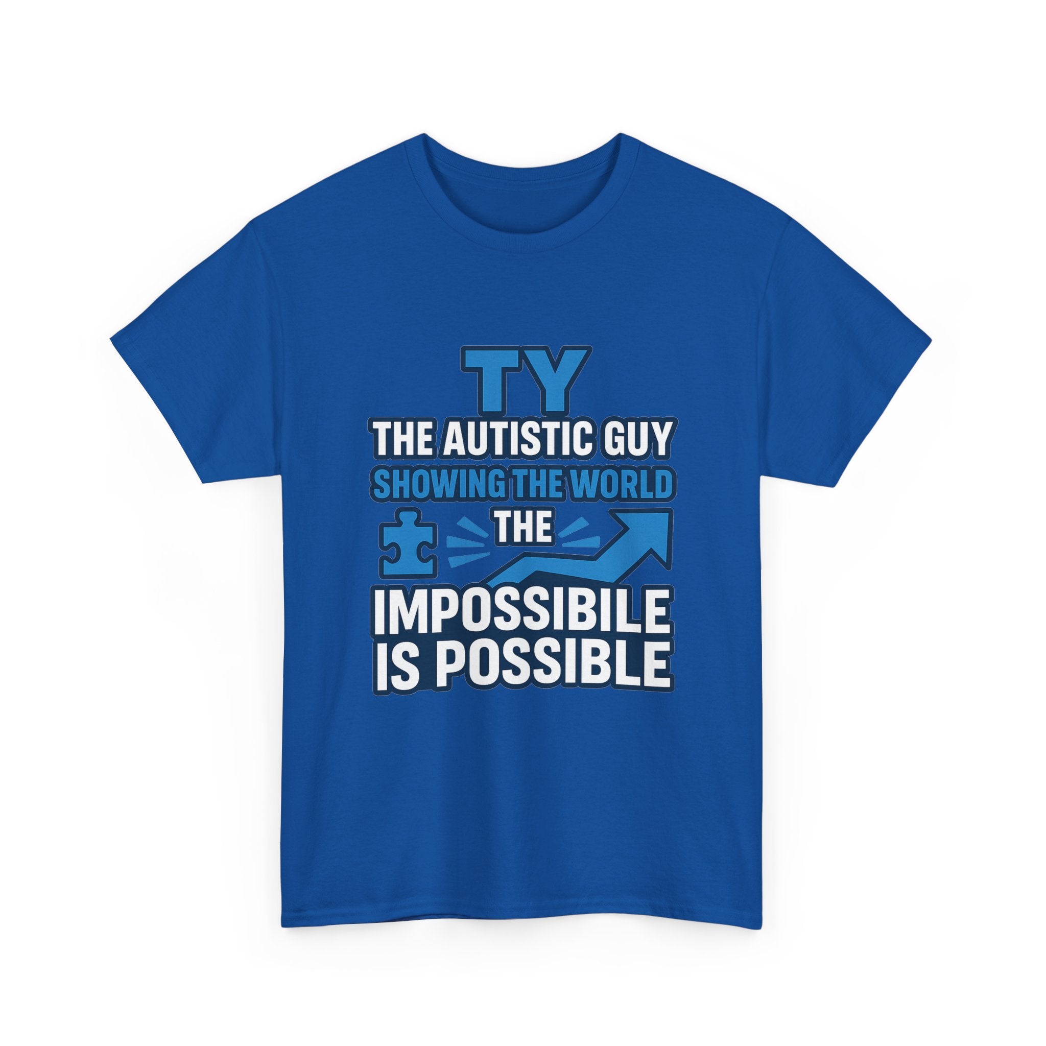 Autism Awareness Unisex Cotton Tee, Inspirational Graphic Tee, Gift for Autistic Individuals, Everyday Wear, Comfortable T-Shirt