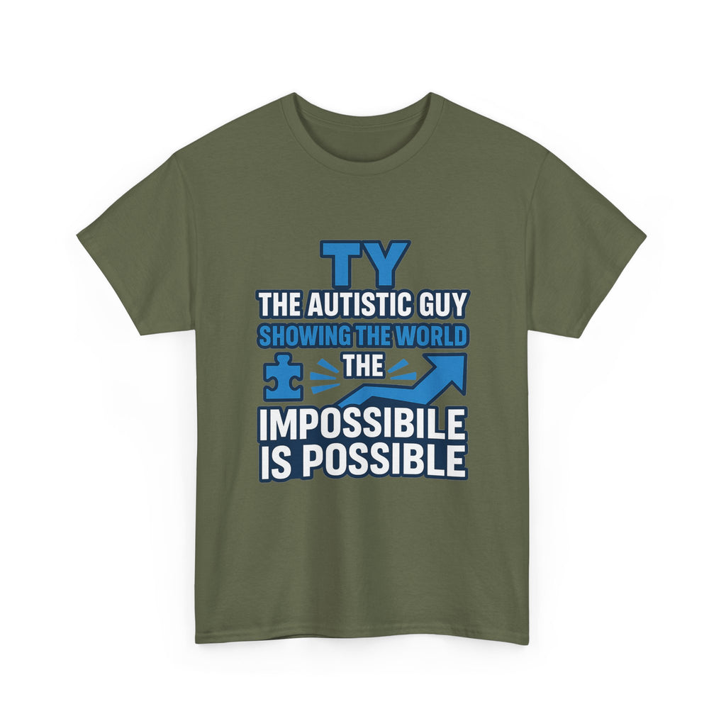 Autism Awareness Unisex Cotton Tee, Inspirational Graphic Tee, Gift for Autistic Individuals, Everyday Wear, Comfortable T-Shirt