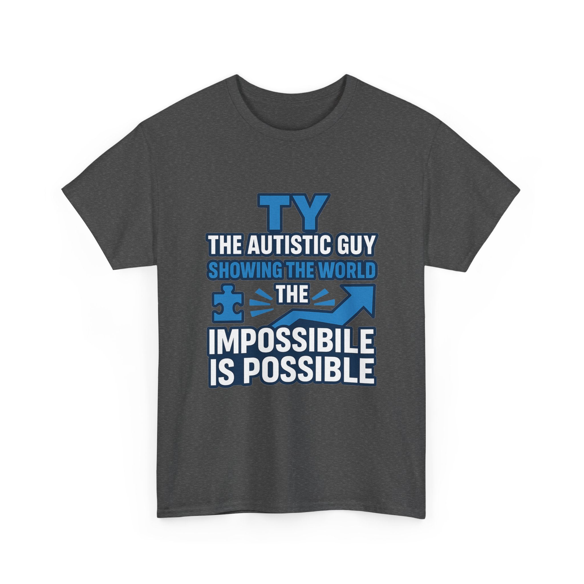Autism Awareness Unisex Cotton Tee, Inspirational Graphic Tee, Gift for Autistic Individuals, Everyday Wear, Comfortable T-Shirt