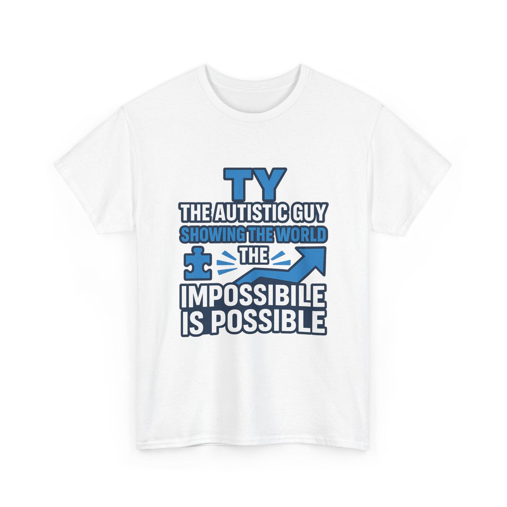 Autism Awareness Unisex Cotton Tee, Inspirational Graphic Tee, Gift for Autistic Individuals, Everyday Wear, Comfortable T-Shirt