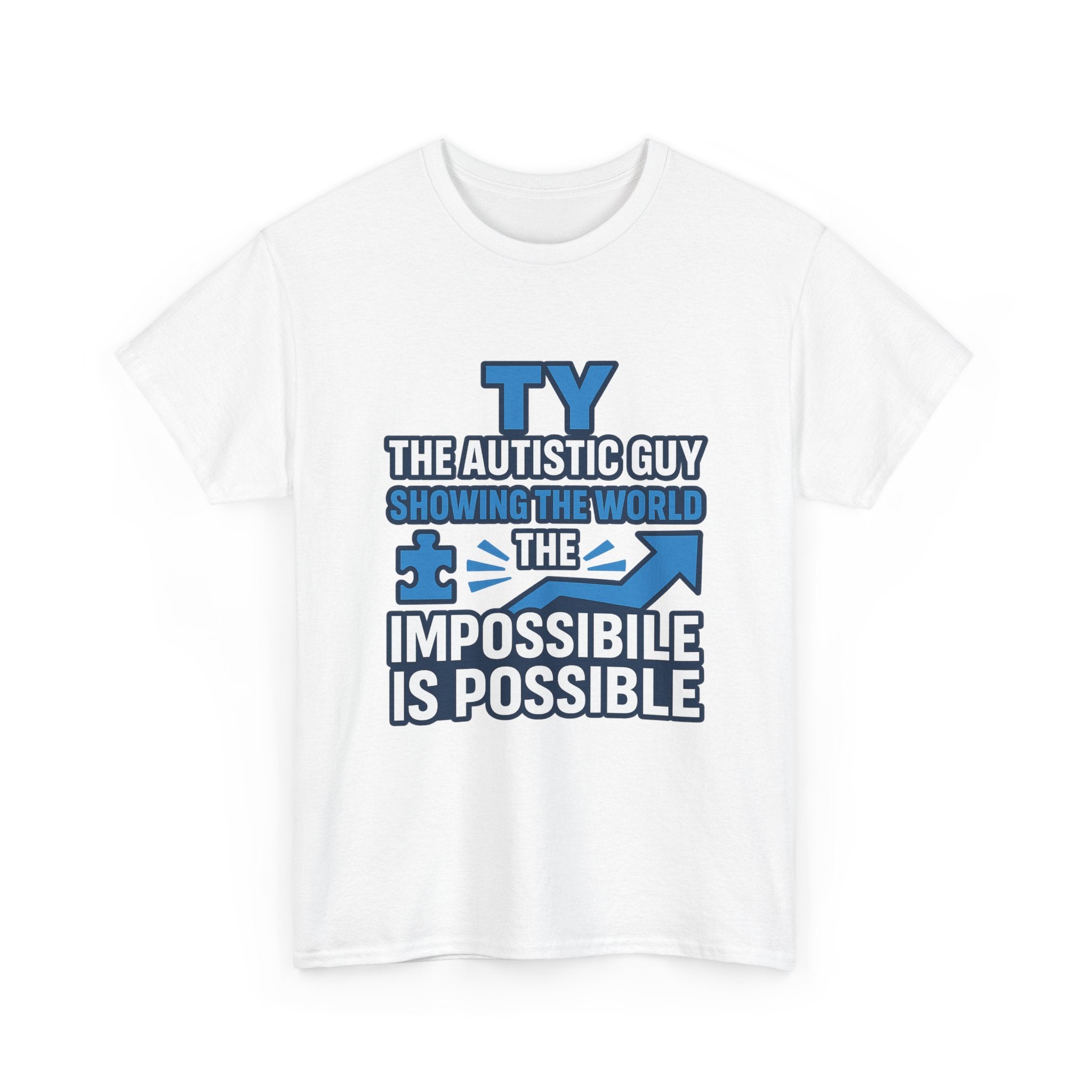 Autism Awareness Unisex Cotton Tee, Inspirational Graphic Tee, Gift for Autistic Individuals, Everyday Wear, Comfortable T-Shirt