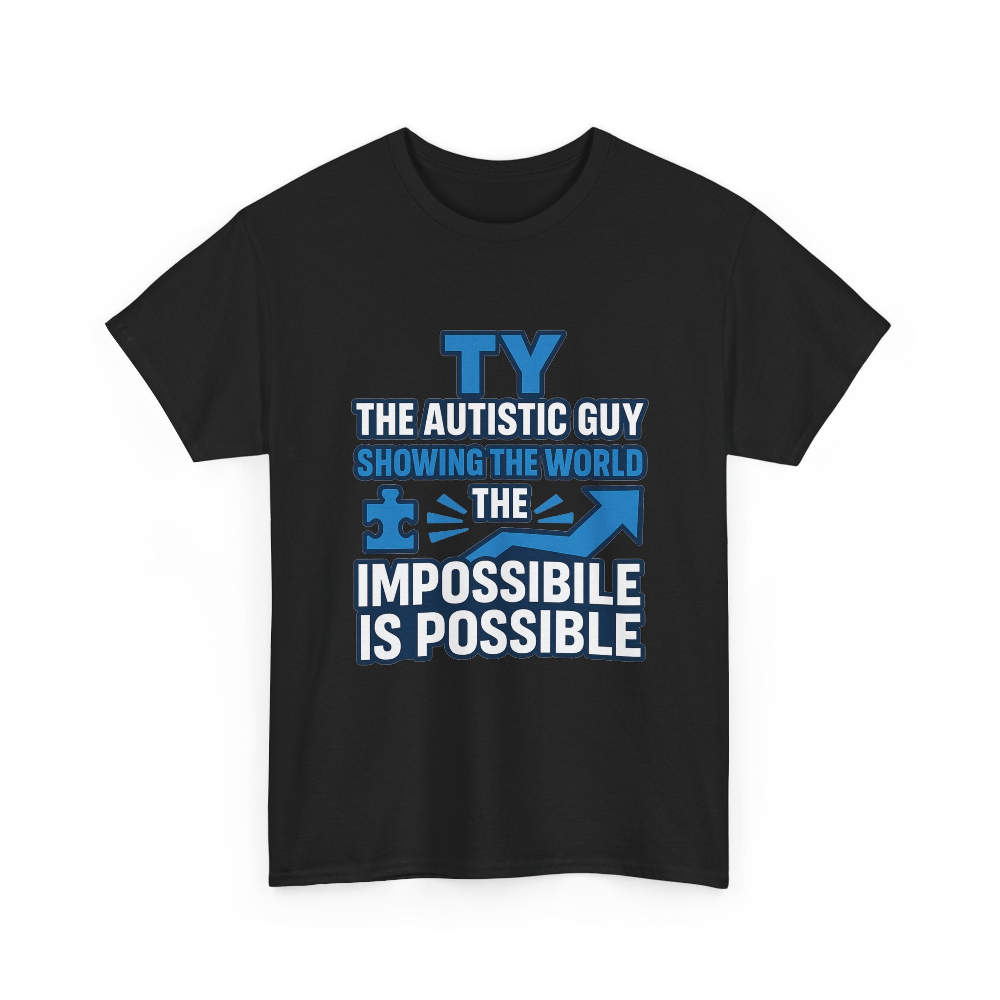 Autism Awareness Unisex Cotton Tee, Inspirational Graphic Tee, Gift for Autistic Individuals, Everyday Wear, Comfortable T-Shirt
