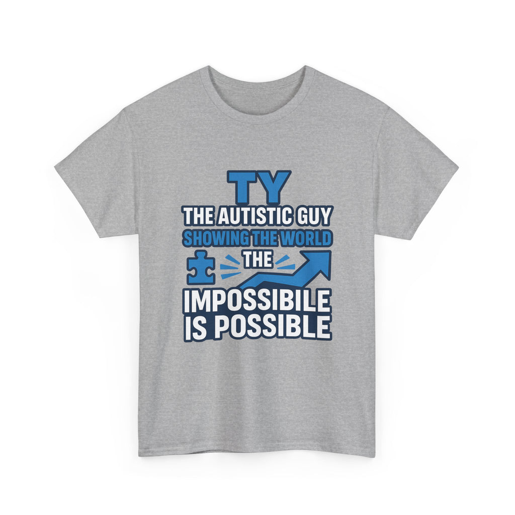 Autism Awareness Unisex Cotton Tee, Inspirational Graphic Tee, Gift for Autistic Individuals, Everyday Wear, Comfortable T-Shirt