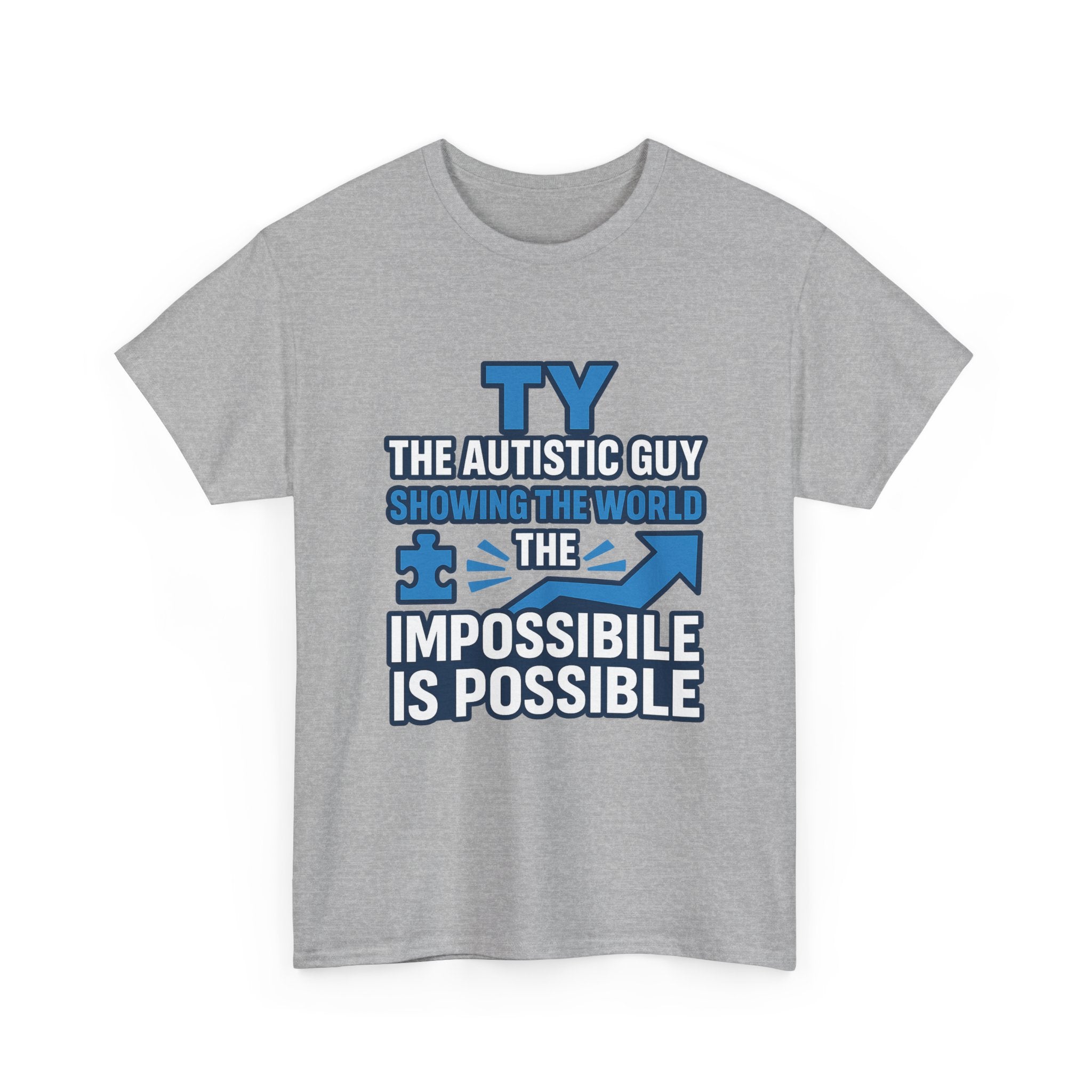 Autism Awareness Unisex Cotton Tee, Inspirational Graphic Tee, Gift for Autistic Individuals, Everyday Wear, Comfortable T-Shirt