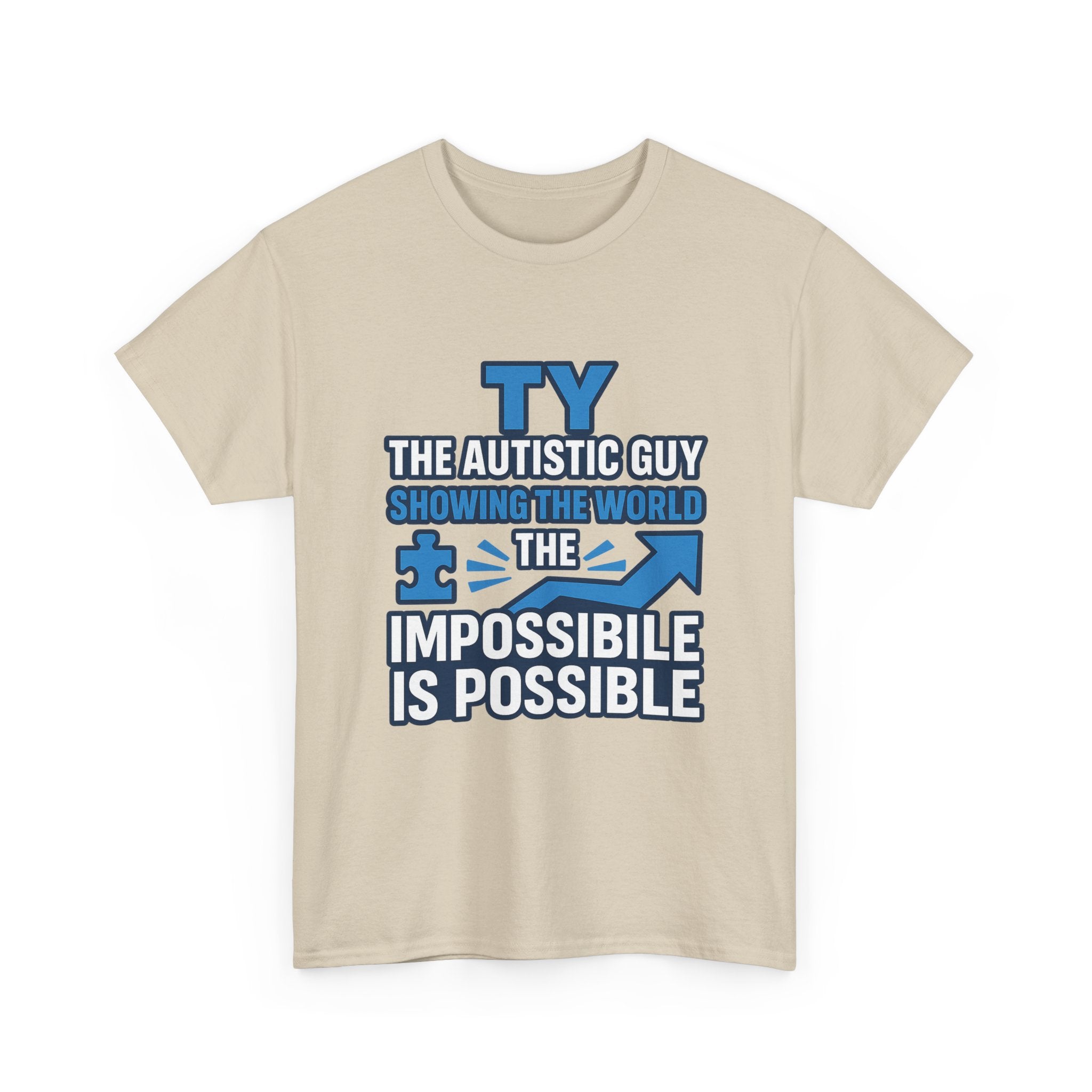 Autism Awareness Unisex Cotton Tee, Inspirational Graphic Tee, Gift for Autistic Individuals, Everyday Wear, Comfortable T-Shirt