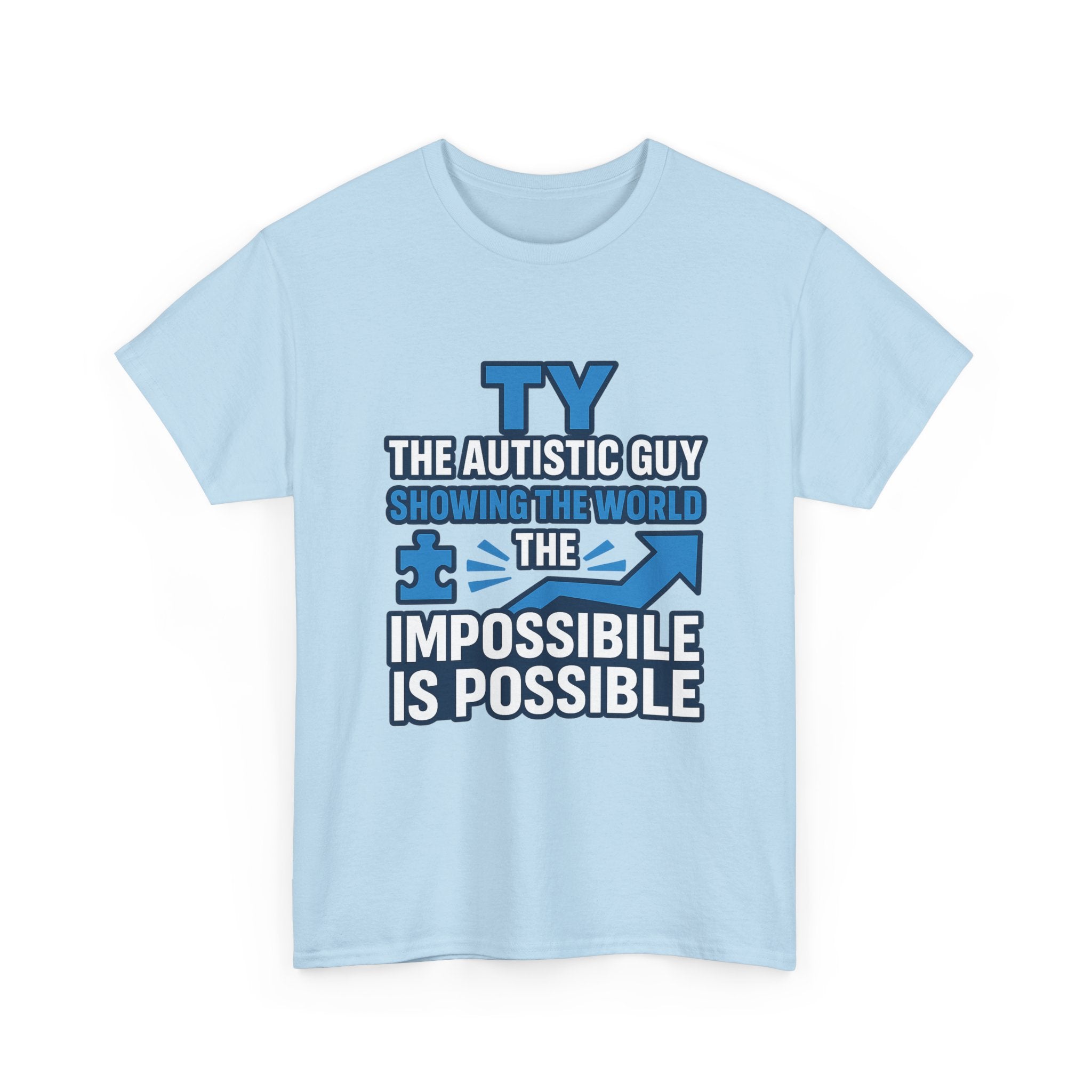 Autism Awareness Unisex Cotton Tee, Inspirational Graphic Tee, Gift for Autistic Individuals, Everyday Wear, Comfortable T-Shirt